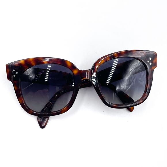 Celine Tortoise‎ Sunglasses Havana Brown Polarized Acetate CL40002U main image 9